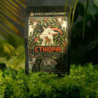 Bones Coffee Company Ethiopia Single-Origin Coffee Beans, Light Roast Ground Coffee Gifts Low Acid Gourmet, Citrus, Floral, Berries Notes (12 oz)