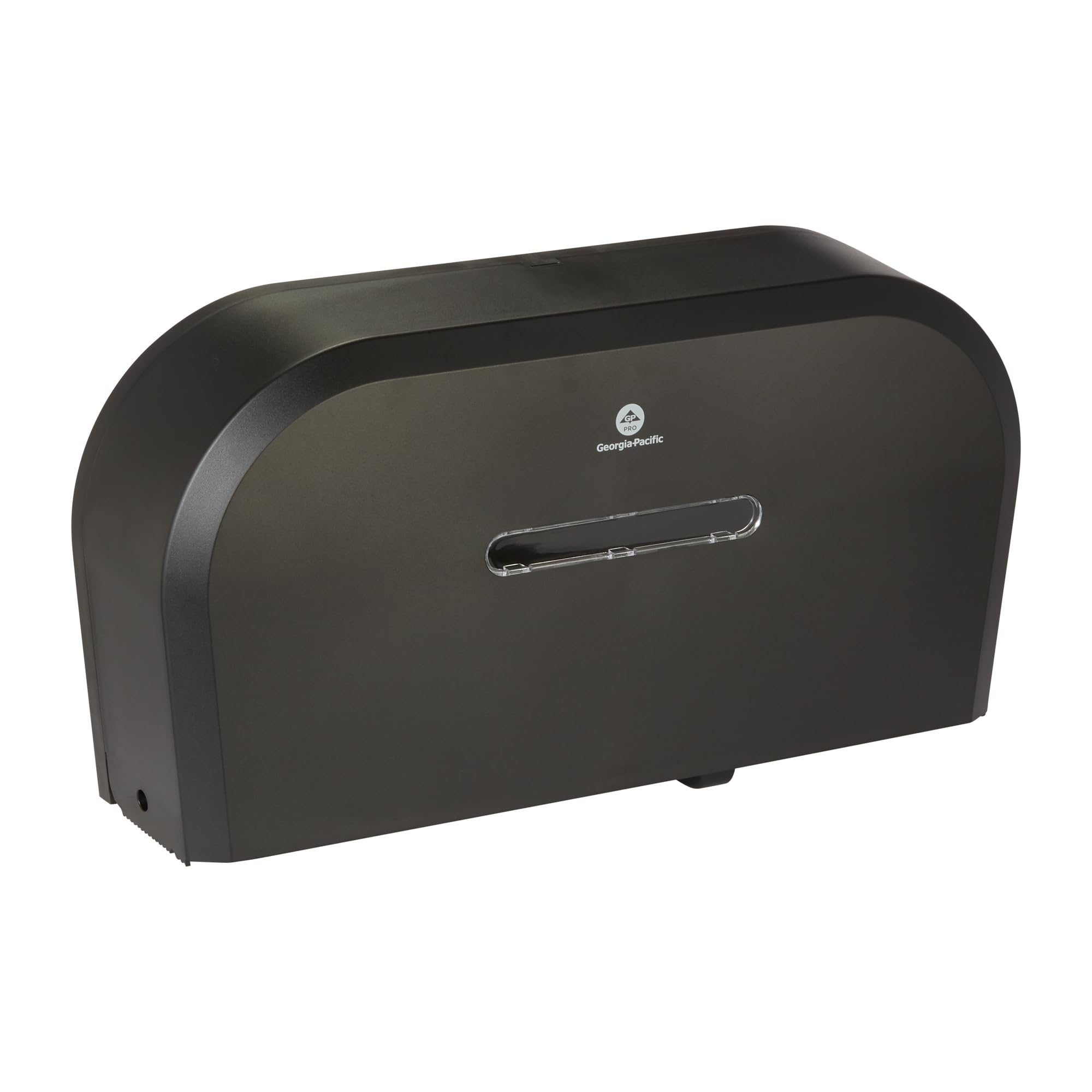 Georgia-Pacific Two-Roll Jumbo Jr. Toilet Paper Dispenser by GP PRO, Black, 59210, 22.1"W x 4.8"D x 12.1" H