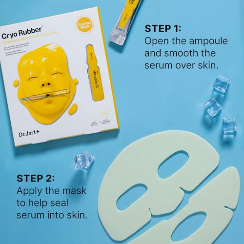 Dr.Jart+ Cryo Rubber Brightening Face Mask with Niacinamide| Korean Skin Care, 1 Pack