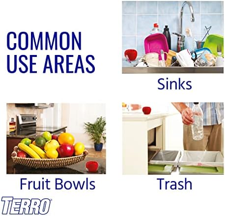 TERRO T2502 Ready-to-Use Indoor Fruit Fly Trap with Built in Window - 2 Traps + 90 day Lure Supply
