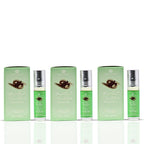 Al-Rehab Choco Musk Pistachio Perfume Oil Roll-On - 6ml (0.2 oz) | Nutty Gourmand Fragrance with Pistachio, Chocolate & Vanilla | Sweet, Creamy & Addictive | Long-Lasting Scent (Pack of 3)