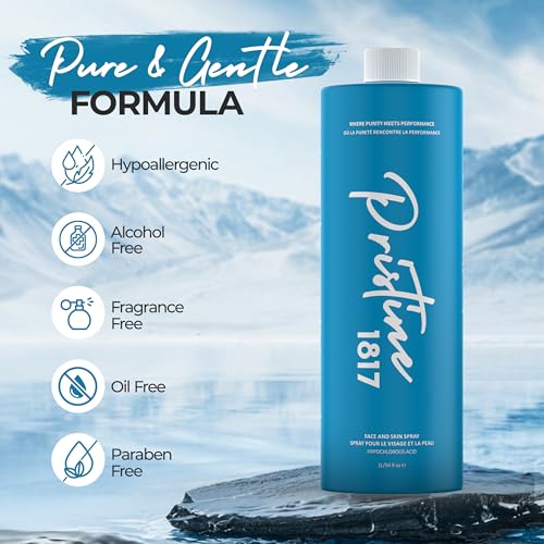 Hypochlorous Acid Spray 0.016% 1L (33.8 fl oz) - Gentle, Versatile Mist for Face & Body