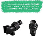 Original StoneStream® EcoPower Shower Head System — Spa Like Ionic Filter to Soften Water, Increase Pressure & Save Water — Multi Function Showerhead + 4-in-1 Wall Adapter Kit — Matte Black