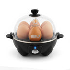 Dash Rapid Egg Cooker, 7 Eggs, Hard Boiled, Poached & Omelettes, Black