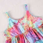 Toddler Baby Girl Jumpsuit One Piece Dinosaur Sleeveless Strap Romper Harem Pant with Pockets Summer Outfit Clothes