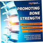 HighSpot Height Growth - Height Growth Maximizer - Calcium, Vitamin D3, B1, B2 - Grow Taller Supplement - Bone Growth Supplement - Made in USA (White)