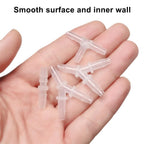 Feelers 1" x 1" Plastic Hose Barb Fitting 15 Pack, Equal Barbed Splicer Connector, Straight Union Adapter for Aquarium, Air Line, Fuel Line, Liquid Transfer