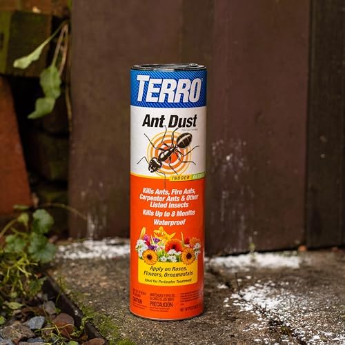 TERRO T600 Ant Dust Powder Killer for Indoors and Outdoors - Kills Ants, Fire Ants, Carpenter Ants, Roaches, Spiders, and Other Insects , 1lb