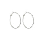 Aloooha Lightweight Surgical Stainless Steel Hoop Earring for Women, Silver Hoop Earrings for women,925 Sterling Silver Post Hypoallergenic, Daily Wear Versatile Hoops (3 Pairs(30/40/50mm))