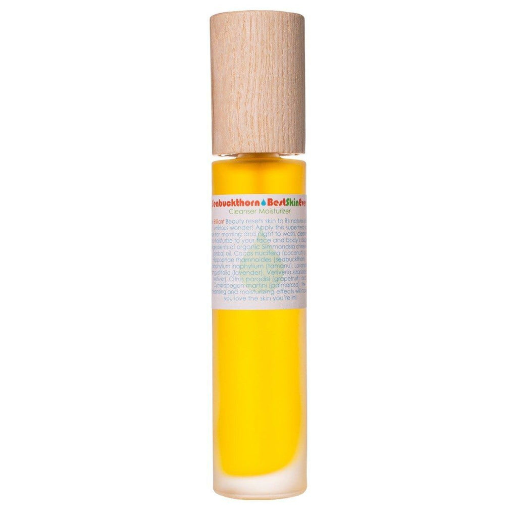 Living Libations - Organic Best Skin Ever All-In-One Facial Cleanser, Exfoliator + Moisturizer | Natural, Wildcrafted, Vegan Clean Beauty (Seabuckthorn, 3.38 oz | 100 ml)