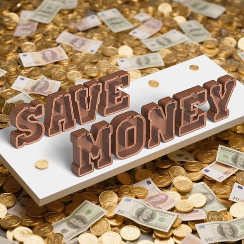 Summidate Wooden Letter Piggy Bank, Extra Thick Large Capacity Piggy Bank for Kids Boys Girls Toddler, Alphabet E Money Bank| Coin Box Birthday, Christmas, Festival