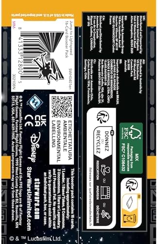 Asmodee Star Wars: Unlimited TCG Jump to Lightspeed Booster Display (Set of 24 Booster Packs) - Trading Card Game for Kids & Adults, Ages 12+, 2+ Players, 20 Min Playtime