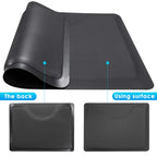 Barber Salon Chair mats for Hairstylist Standing Anti Fatigue 3'x4' Barber Shop Salon Floor Mat - Black Square Hair Floor Mat 1/2" Thick, Hair Cutting Hairdressing Equipment