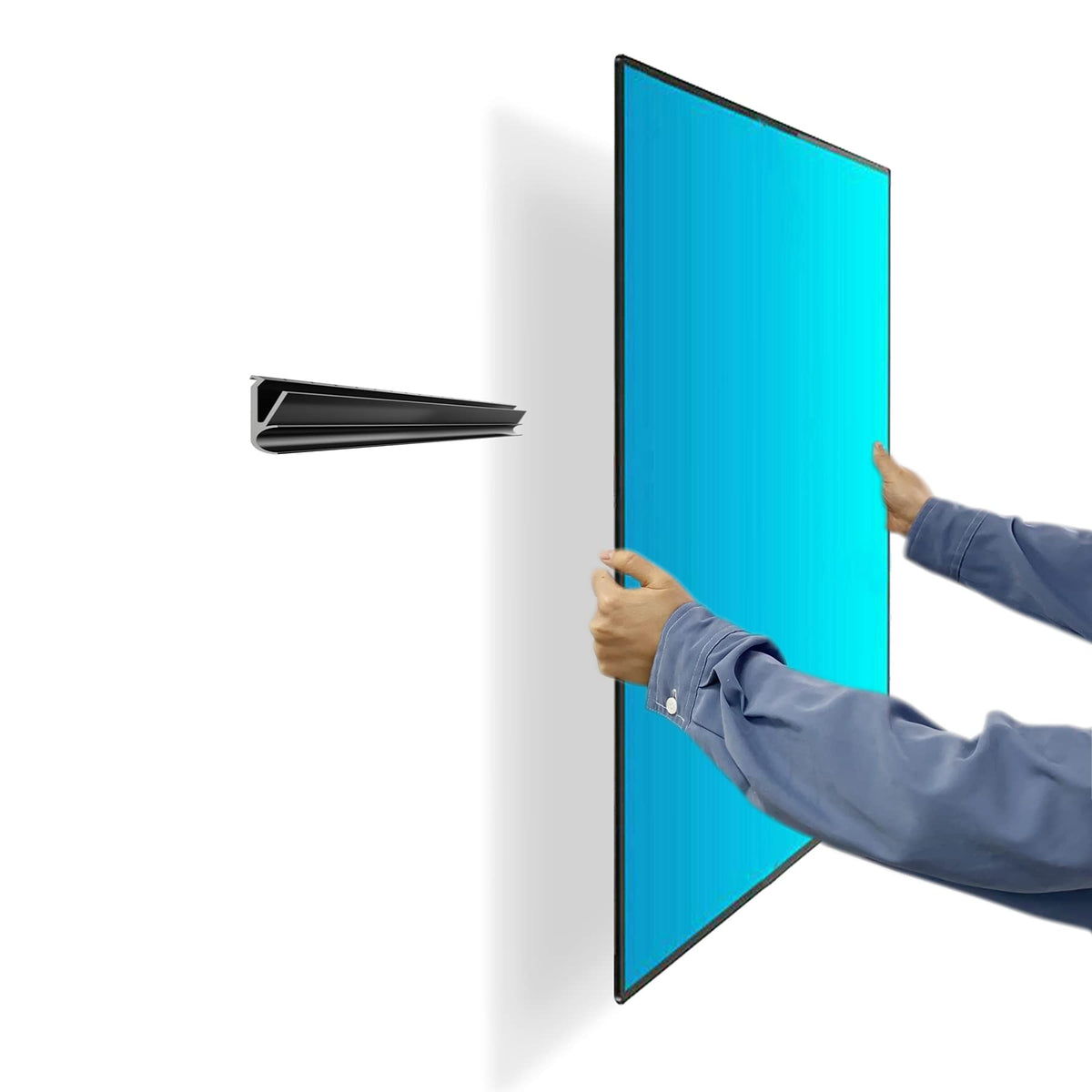Auoace No Stud TV Wall Mount, Studless Drywall TV Hanger for 12-55 Inch TVs