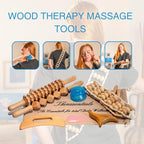 Wood Therapy Massage Tools 8-in-1, Lymphatic Drainage Massager, Maderoterapia Kit - Anti Cellulite Complete Body Sculpting Tools for Total Relaxation & Relief - Massager Tool for Anti Aging