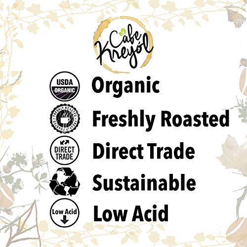 Cafe Kreyol Organic Haitian Hound | 12 oz - Haitian Blue Dark Roast Coffee - Whole Bean Coffee, is Smooth Low Acid and Bold, Deep Notes of Chocolate with a Sweet Finish (3 Pack)