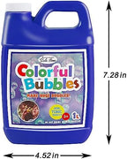 Lulu Home Concentrated Bubble Solution, 1 L/ 33.8 OZ Refill for Bubble Machines, Giant Wands, and Blowers - Up to 2.5 Gallons for Kids' Birthday Parties