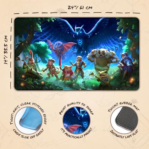 Bloomburrow (Stitched) - MTG Playmat by Khairul Sukmanudin - Compatible with Magic The Gathering Playmat - Play MTG, YuGiOh, TCG - Original Play Mat Art Designs & Accessories