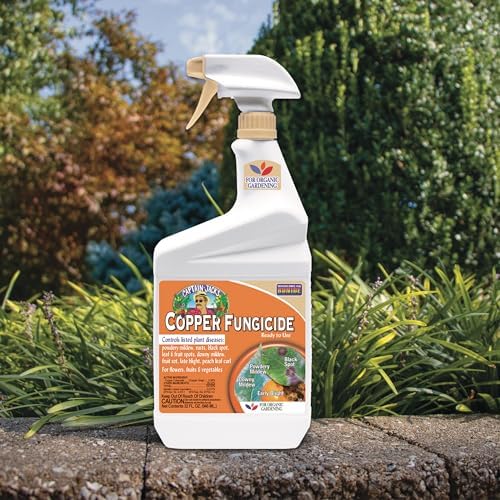 Bonide Captain Jack's Copper Fungicide, 32 oz Ready-to-Use Spray for Organic Gardening, Controls Common Diseases