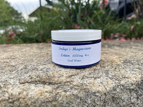 Indigo's Vegan Magnesium Lotion 1000mg (Vegan Cool Water, 4oz)