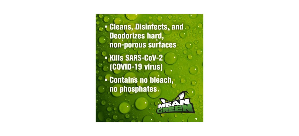 Mean Green Anti-Bacterial Multi-Surface Cleaner Lemon Scented, clear, 32 Fl Oz (Pack of 1), 40002