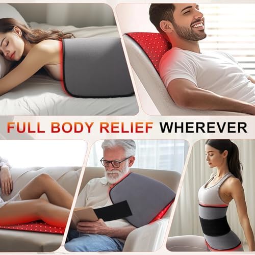 Red Light Therapy Body Mat: 24″×12″ Premium 660nm&850nm Pad Remote Controlled Full Body Therapy Relieve Muscle Tension Energy Enhancement Adjustable Modes