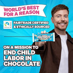 MrBeast Feastables Cookies & Creme Chocolate Bar, King Size, 10 Count