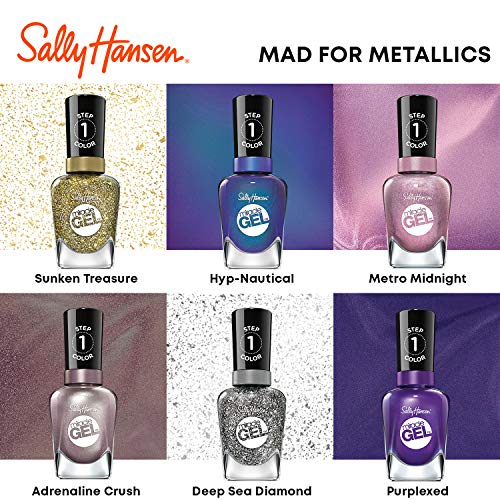 Sally Hansen Miracle Gel Nail Polish, Shade Purplexed #579 (Pack of 2)