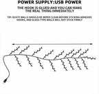 Cherry LED Tree Branch Lights for Wall, Cherry Blossom Willow Vine Twig Decor Garland with 48 LED Lights and Remote,8 Lighting Modes,Christmas Decorations Indoor for Home Wall Door Window (47inch)