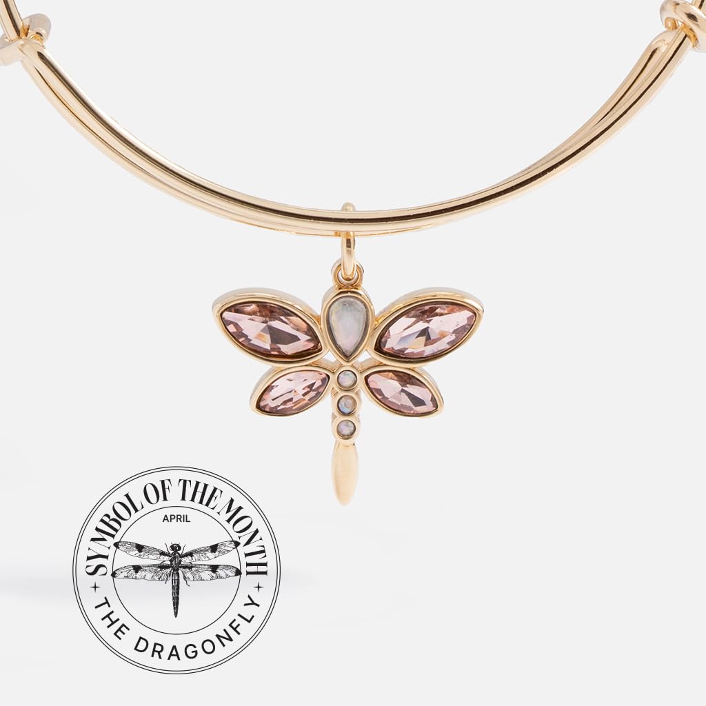 Alex and Ani Crystal Dragonfly Bangle