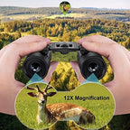 12X25 Mini Pocket Binoculars for Adults Kids, Small Compact Binoculars for Bird Watching, Opera Concert