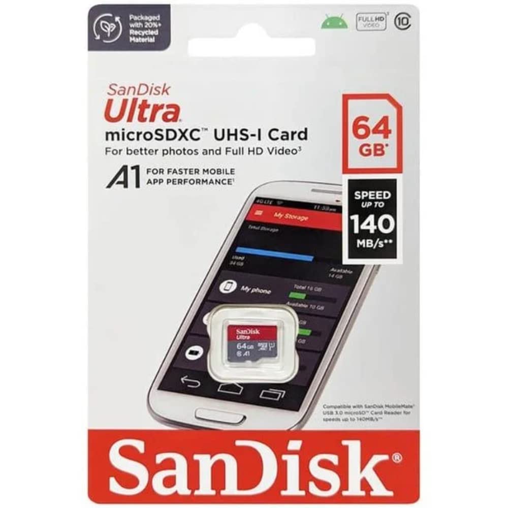 Sandisk Ultra microSD 64 GB 140MB/s