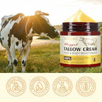 Beef Tallow for Skin, Beef Tallow for Face, Organic Beef Tallow Face Moisturizer, Natural Tallow and Honey Balm, Pure Beef Tallow Moisturizer Body, Grass Fed Beef Tallow, All Skin Types 4.2 Oz