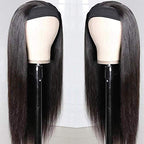 TNICE Headband Wig Human Hair Straight 20 Inch Brazilian Virgin Human Hair Headband Wigs for Black Women Glueless None Lace Front Human Hair Wigs Straight Headband Wigs Natural Color 150% Density