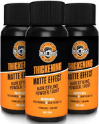 Hair Styling Texture Powder - Strong Hold & Matte Finish - Hairstyle Volumizer with Niacinamide and Saw Palmetto for Men and Women - Texturizing Dust for All Hair Types - 3.18oz (90g) 3Pack