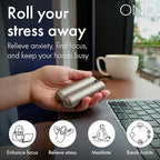 ONO Roller - Handheld Fidget Toy for Adults | Help Relieve Stress, Anxiety, Tension | Promotes Focus, Clarity | Compact, Portable Design | Full Size Titanium