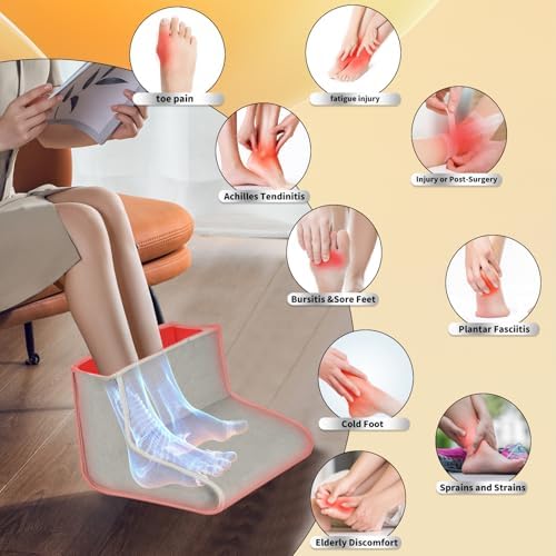 New Red Light Therapy for Feet, Dual Wavelength 160 LEDs for Foot Pain Relief, Adjustable Power and Time Controller.