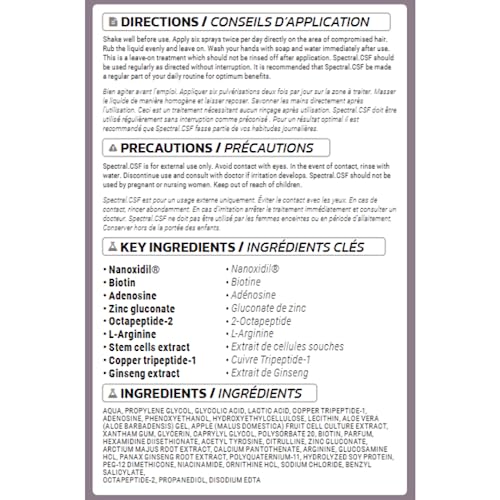 DS Laboratories Spectral.CSF Hair Regrowth Treatment for Women - Biotin Serum for Hair Growth, Thinning, and Thickening