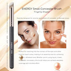 ENERGY Angled Makeup Brushes Set Vegan Powder Foundation Bronzer Nose Contour Concealer Makeup Brush for Liquid Cream Setting Powders Blending with Travel Bag
