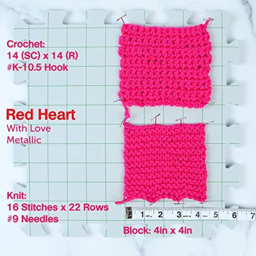 Red Heart with Love Pewter E400-1401 (3-Skeins - Same Dye Lot) Worsted Medium #4 Acrylic Yarn for Crocheting and Knitting with Project Bag