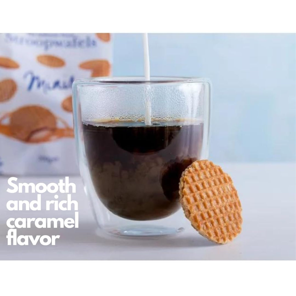 Stroopwafel Caramel Mini 30 Count, Individually Wrapped Dutch Waffle Cookies, Holiday Office Snacks, Coworker Gift Ideas, Secret Santa Gift, Office Christmas Treats, European Style Waffles