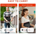 Red Light Therapy Belt for Body Comfort - APP-Controlled Wearable Dual Power Modes, Ideal for Women (Black4)