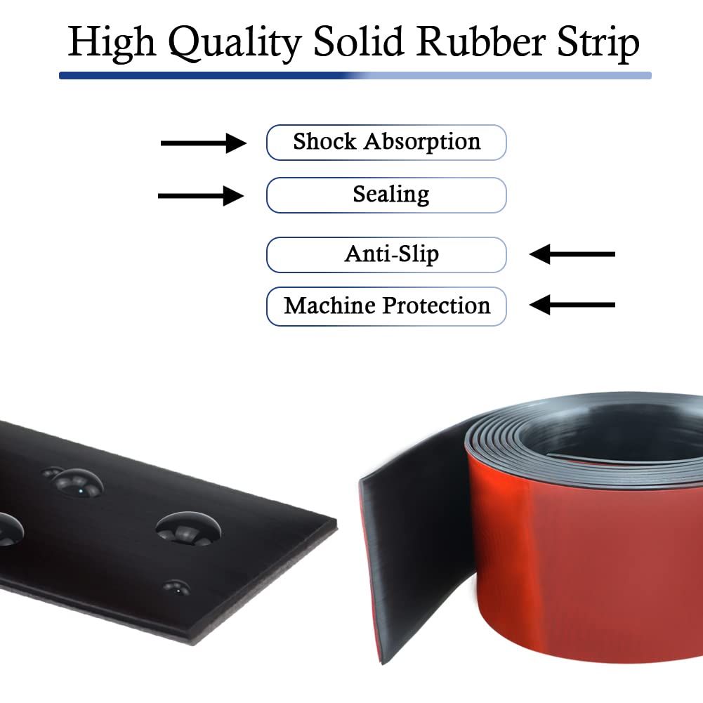 LSGCQ Neoprene Rubber Strips with Adhesive Backing Rubber Sheets