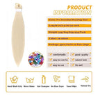 Braiding Hair Pre Stretched for Women Hair Extensions Box Braids Soft Synthetic Knotless Yaki Texture Hot Water Setting Braid Blonde 613 (30inch 3Packs)