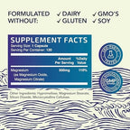 Magnesium Lotion and Magnesium Citrate Supplement | Full Body Magnesium Support for Body and Mind with 8 Fl Oz Topical Magnesium Plus 2 Month Supply Magnesium Complex Pills