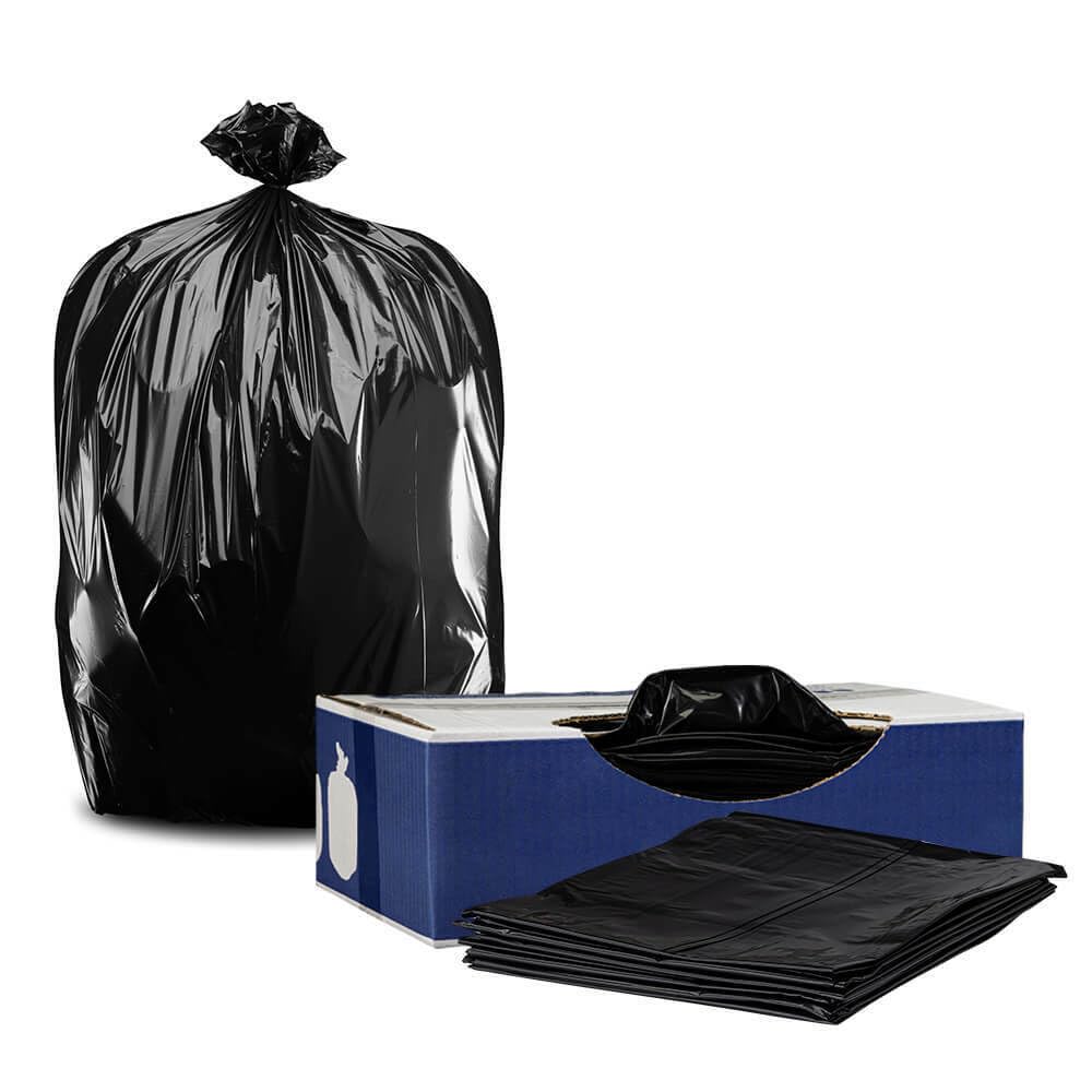 Plasticplace 35 Gallon Trash Bags │ 1.5 Mil │ Black Heavy Duty Garbage Can Liners │ 33" x 48" (100 Count)