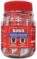 Kava Low Acid Instant Coffee Single Serve Stick Packets, 20 Count (Pack of 6)
