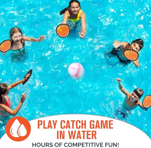 Toss and Catch Ball Game, Kids Toddler Baseball Glove & Catch Ball Toys, Kids Outdoor Games for Family, Toys for Beach Pool Yard Outside, Birthday Gift for Ages 3 4 5 6 7 8-12 Year Old Boys Girls