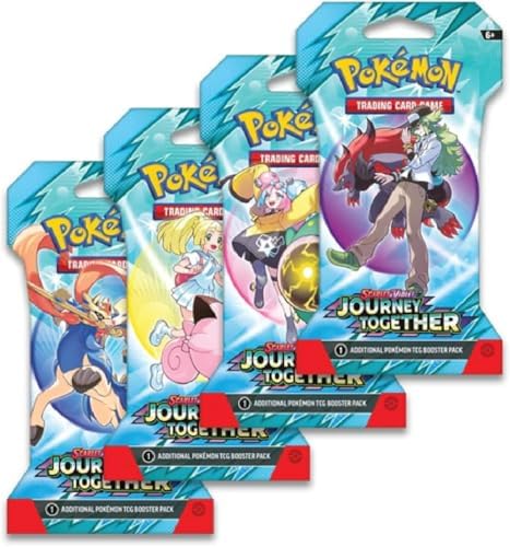 Pokemon TCG - Scarlet & Violet: Journey Together - 8 Booster Pack Lot - 80 Cards
