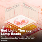 New Double Pulses Red Light Therapy Mat for Full Body Pain Relief, Equipped with 1370 Dual-Wavelength Red Light Therapy and Infrared LED Beads 71.4 * 33.0 Inch, 5 Level Regulation (Black)